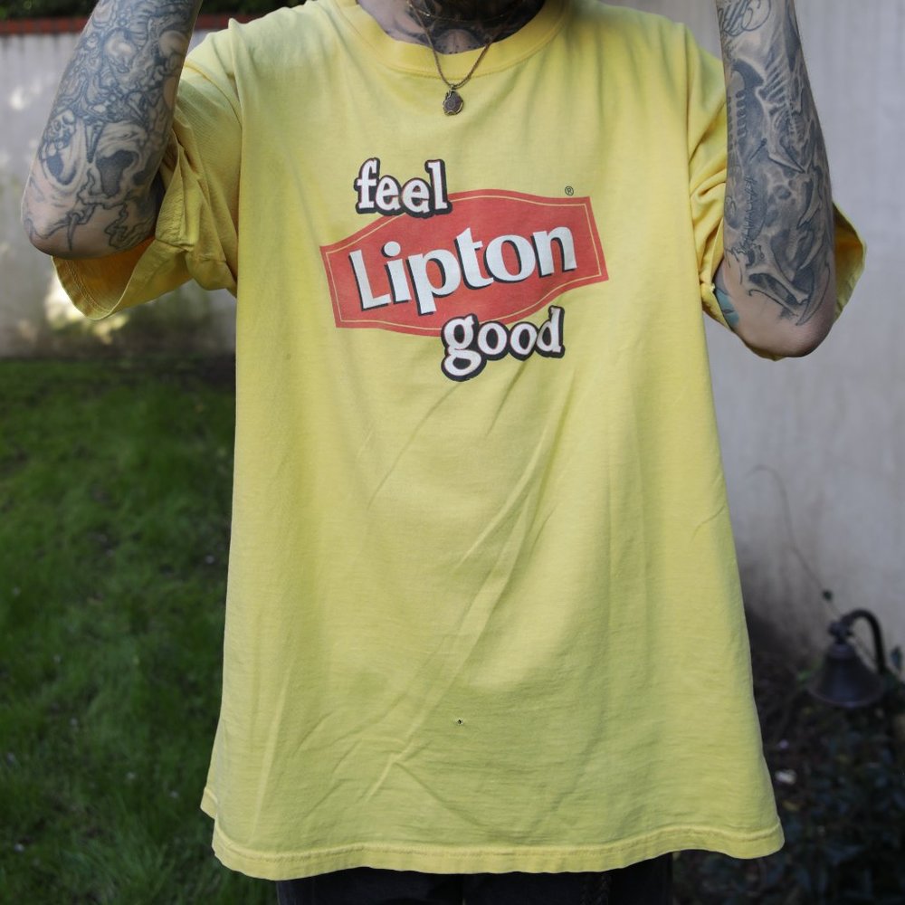 Yellow Lipton Vintage T, XL